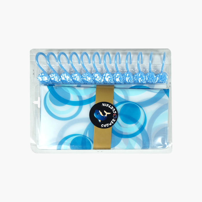 Cortina para ducha gancho con diseño CT-065